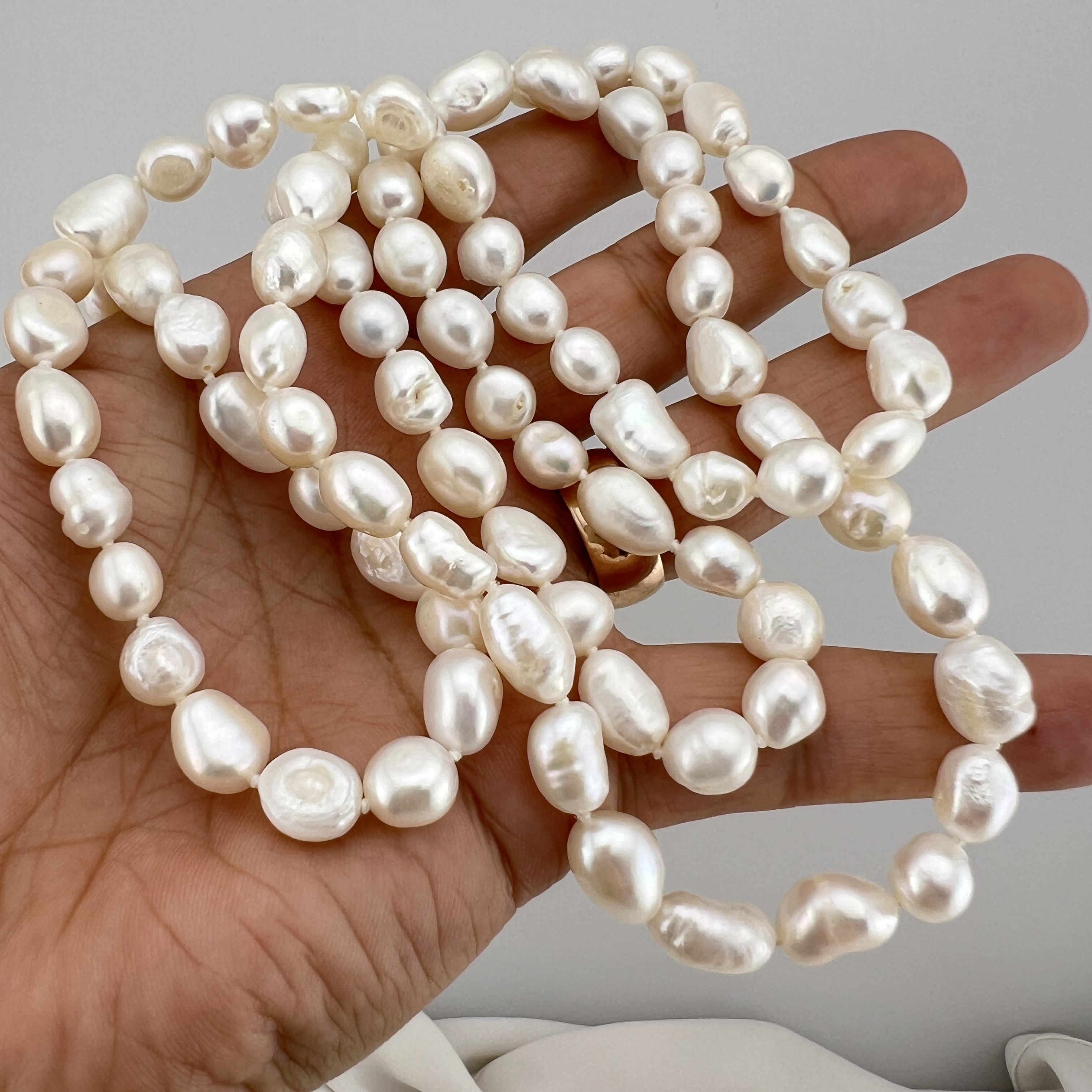Vintažinis barokinių perlų vėrinys „Vandenyno sapnas“ ✨🐚