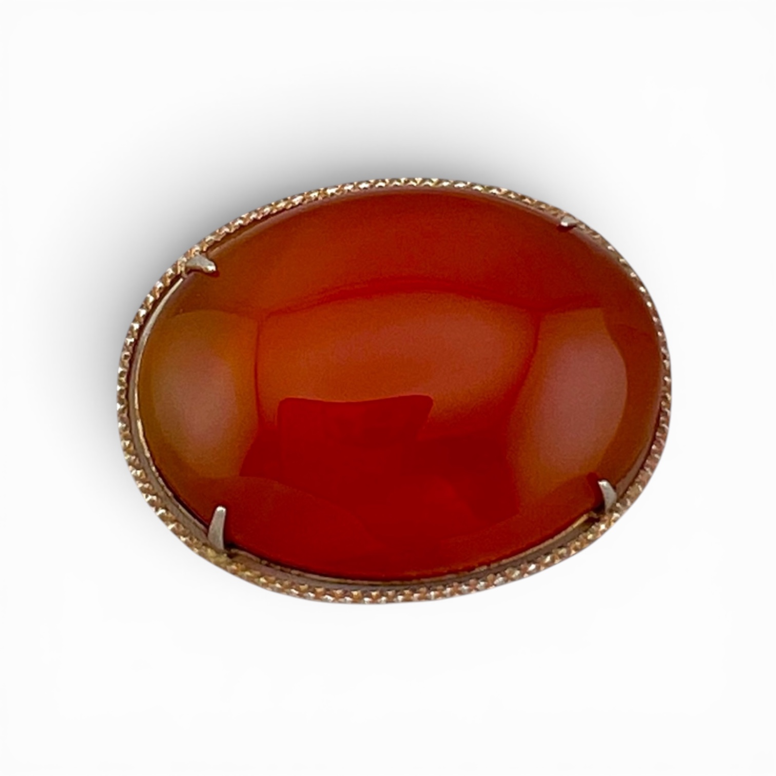 Vintažinė segė-pakabutis „Karneliano šviesa“ 🧡✨