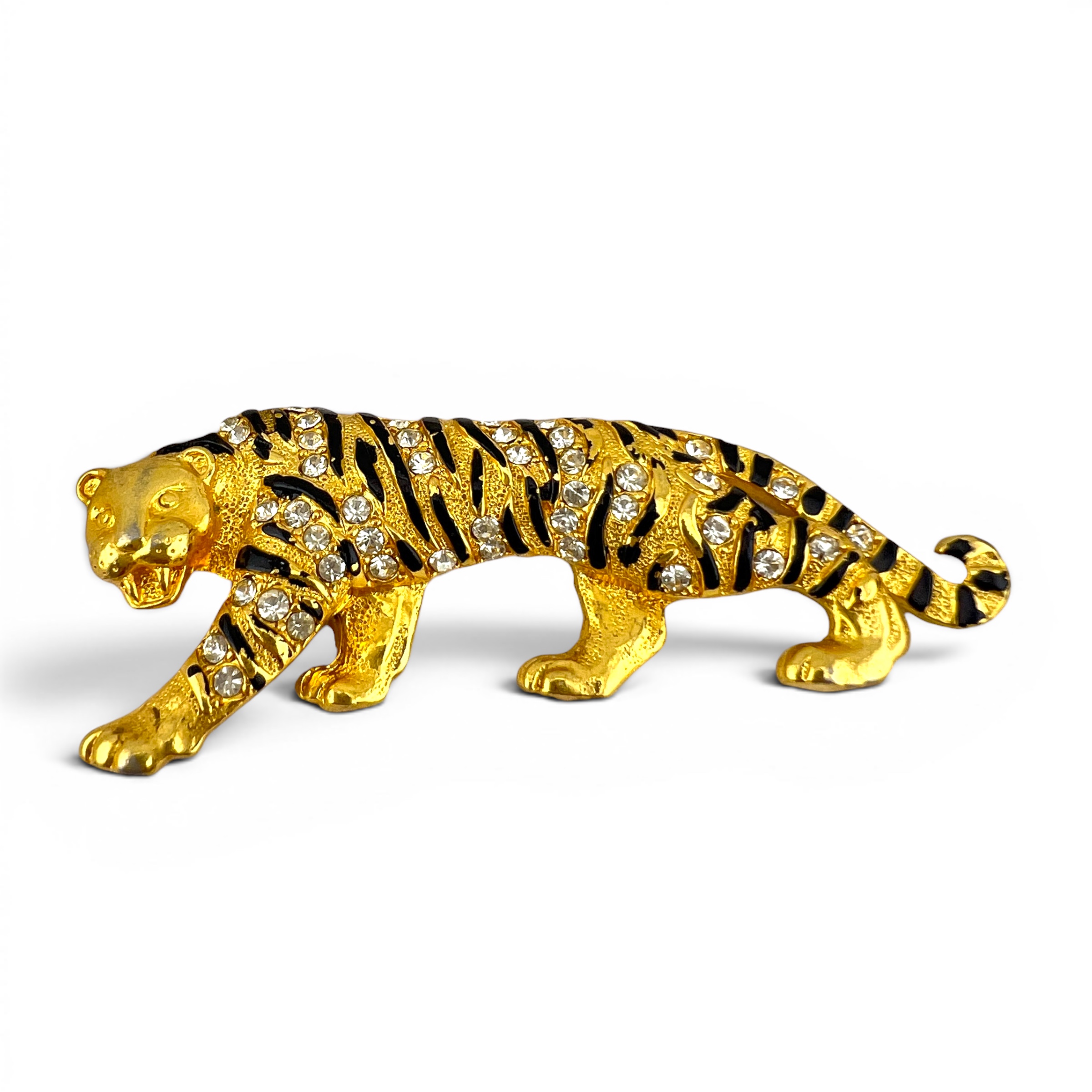 Vintažinė segė „Auksinis tigras“ 🐅