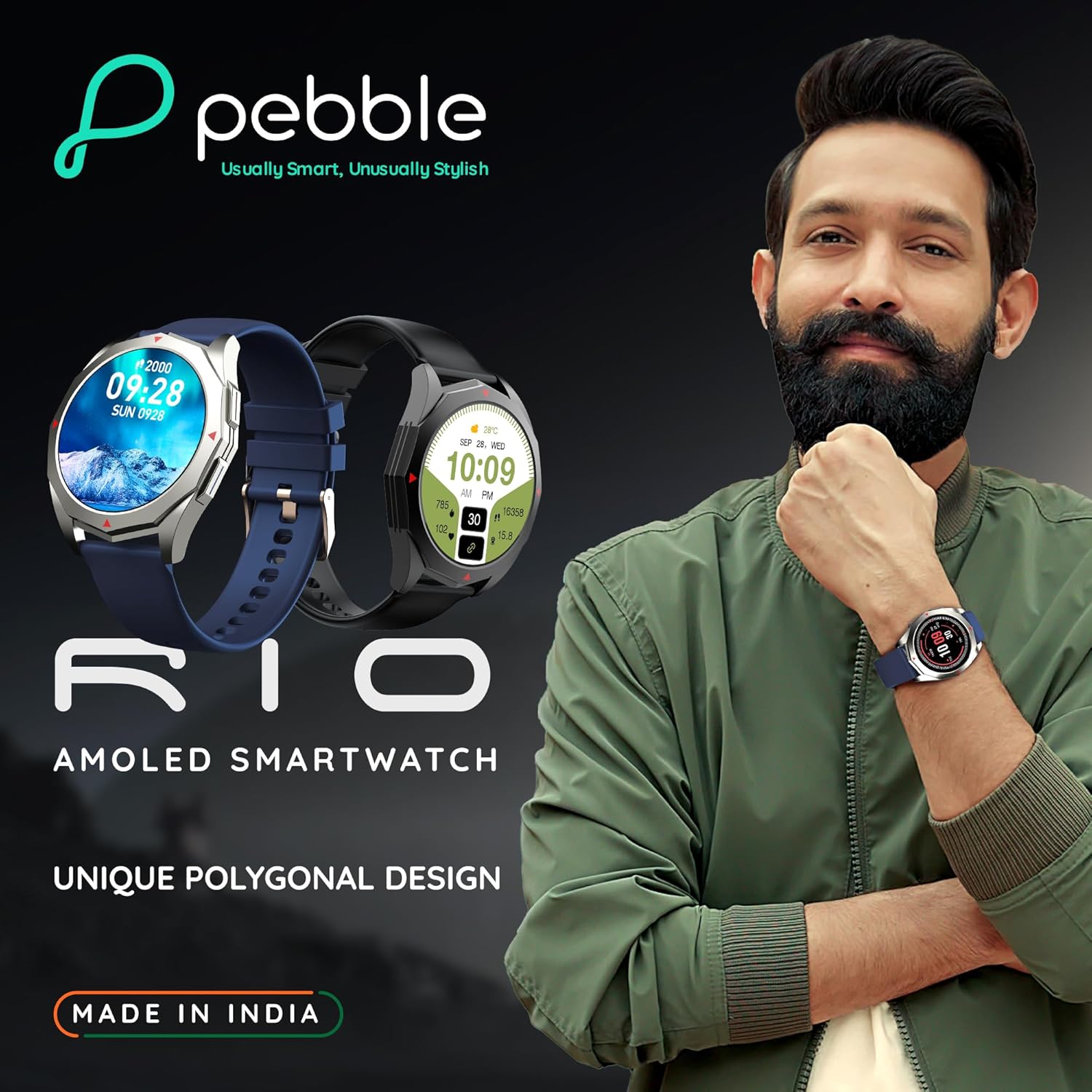 Pebble Rio Jet Black