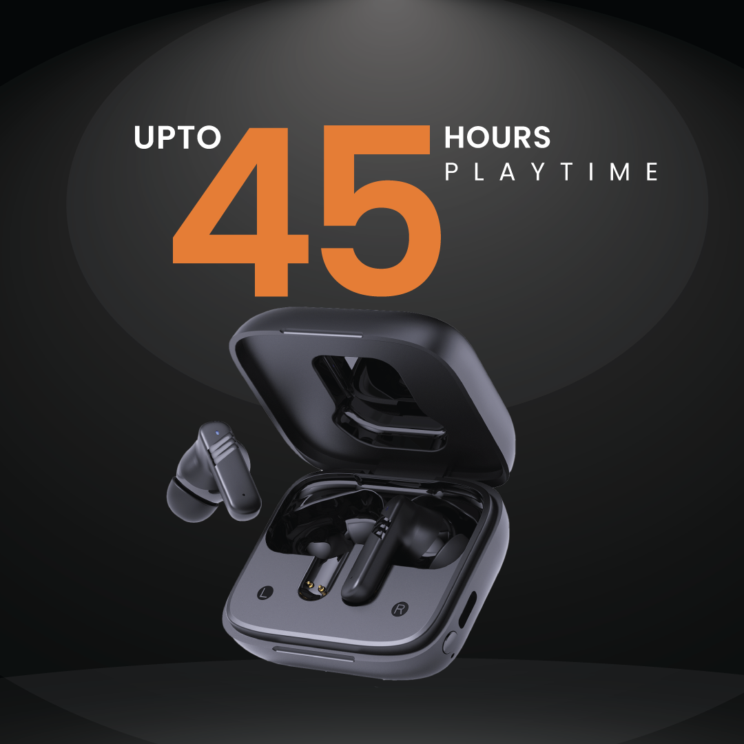 Strider Wireless SmartTouch Earbuds Noise Cancelling ANC+ENC