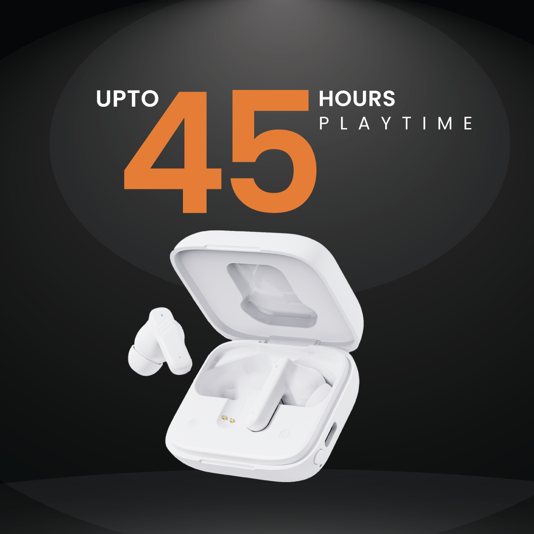 Strider Wireless SmartTouch Earbuds Noise Cancelling ANC+ENC