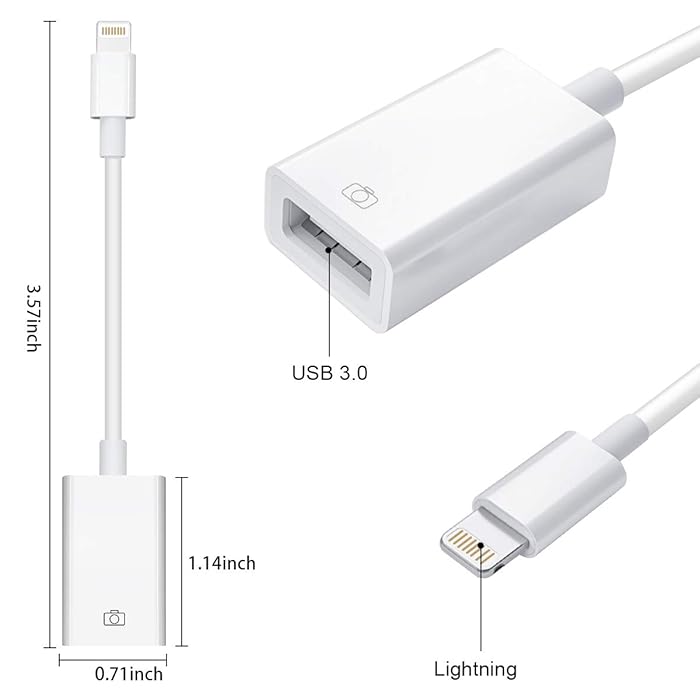 Lightning to USB Camera Adapter