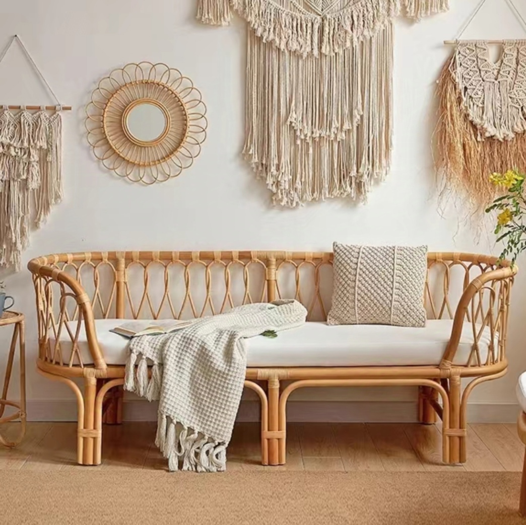 TARRA Rattan Sofa Daybed Bench