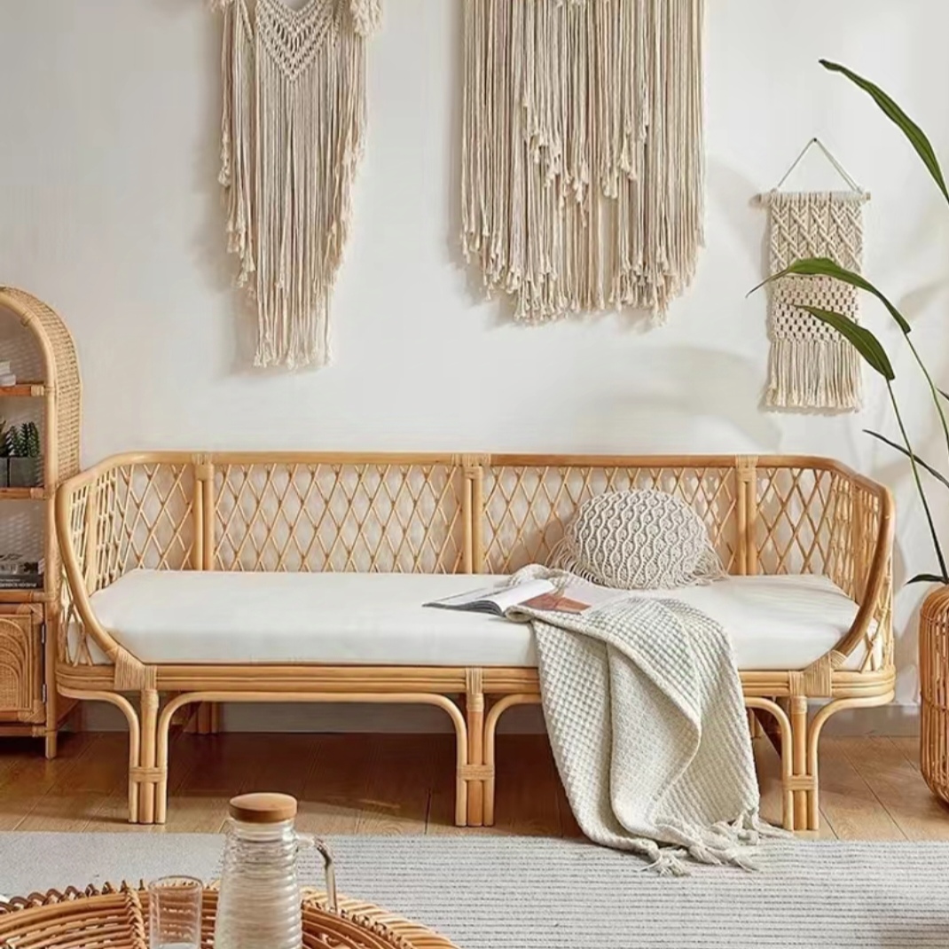 TARRA Rattan Sofa Daybed Bench