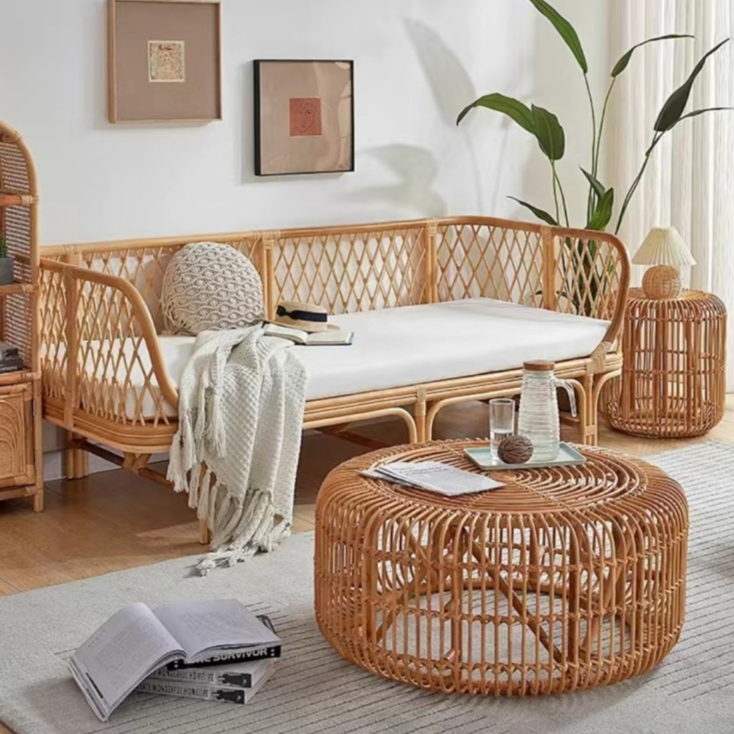 TARRA Rattan Sofa Daybed Bench