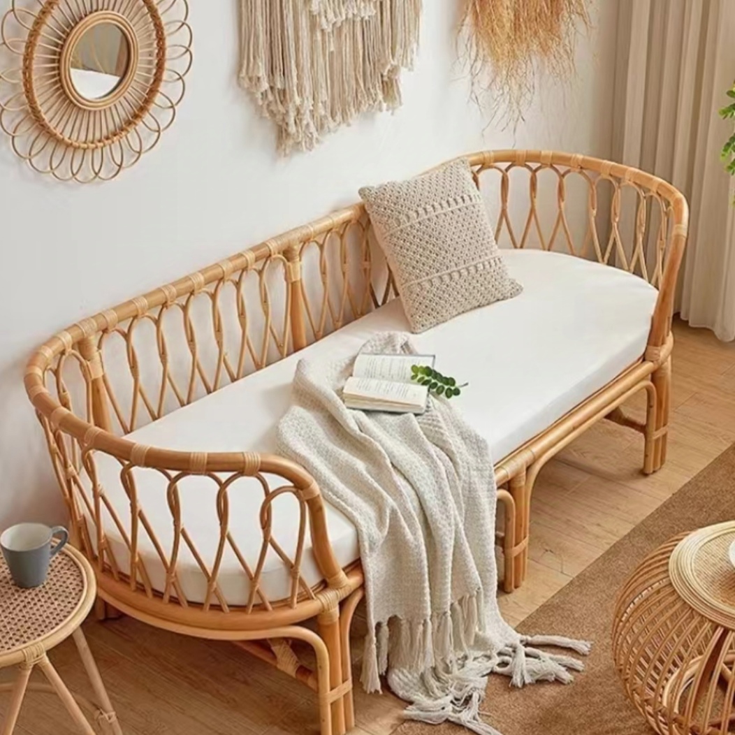 TARRA Rattan Sofa Daybed Bench