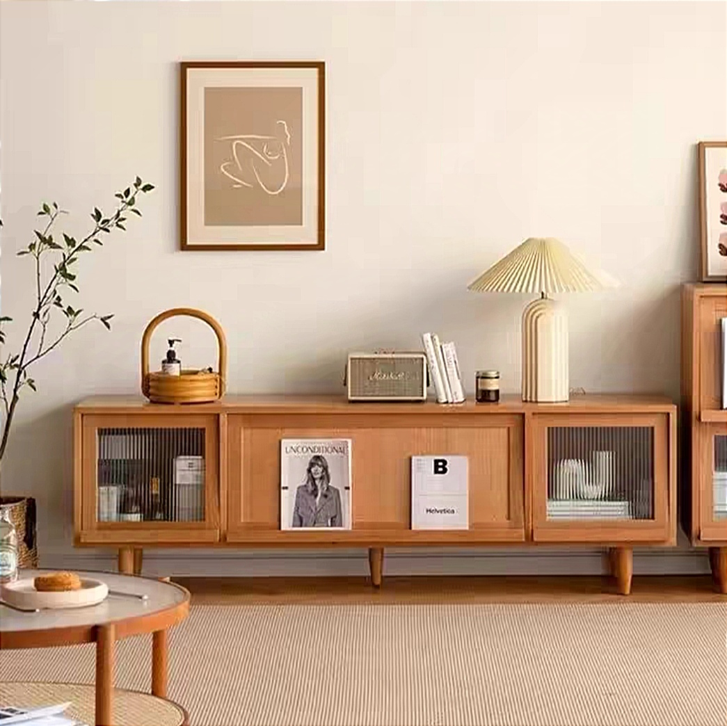 AURORA IV Wood Low Console Cabinet
