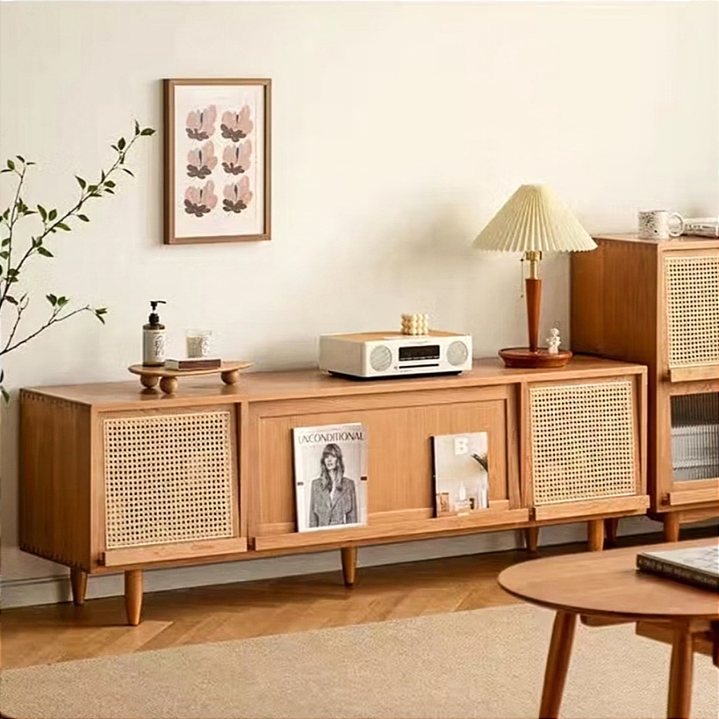 AURORA IV Wood Low Console Cabinet 