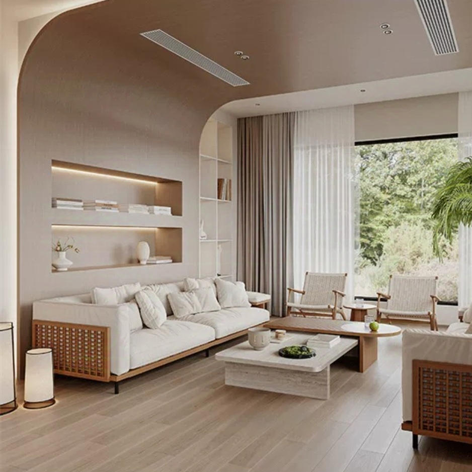 BOXI Oak Modern Sofa 