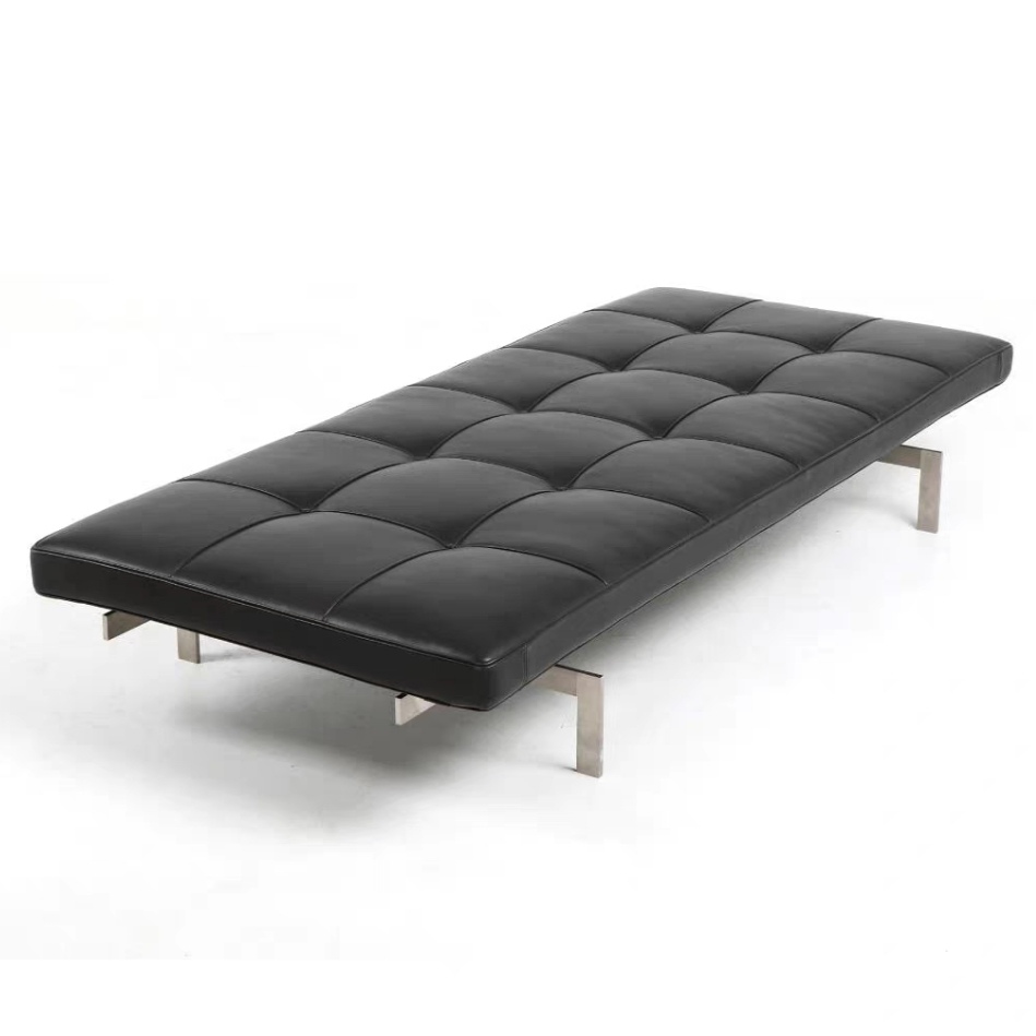 Modern PK 80 Style Leather Daybed