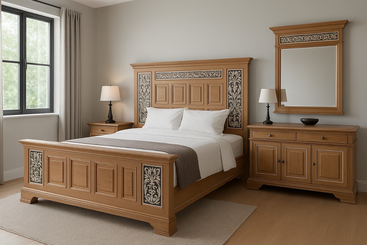 Pure Sheesham Bedroom Furniture Set