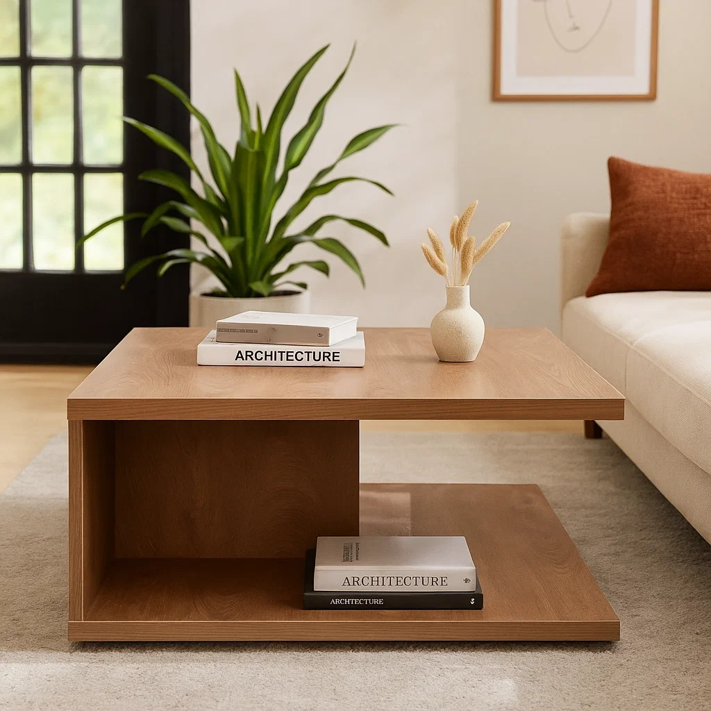 Pebble Luxe Modern Coffee Table