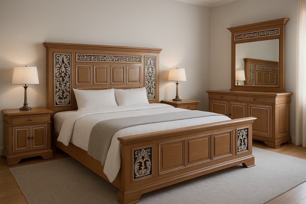 Pure Sheesham Bedroom Furniture Set