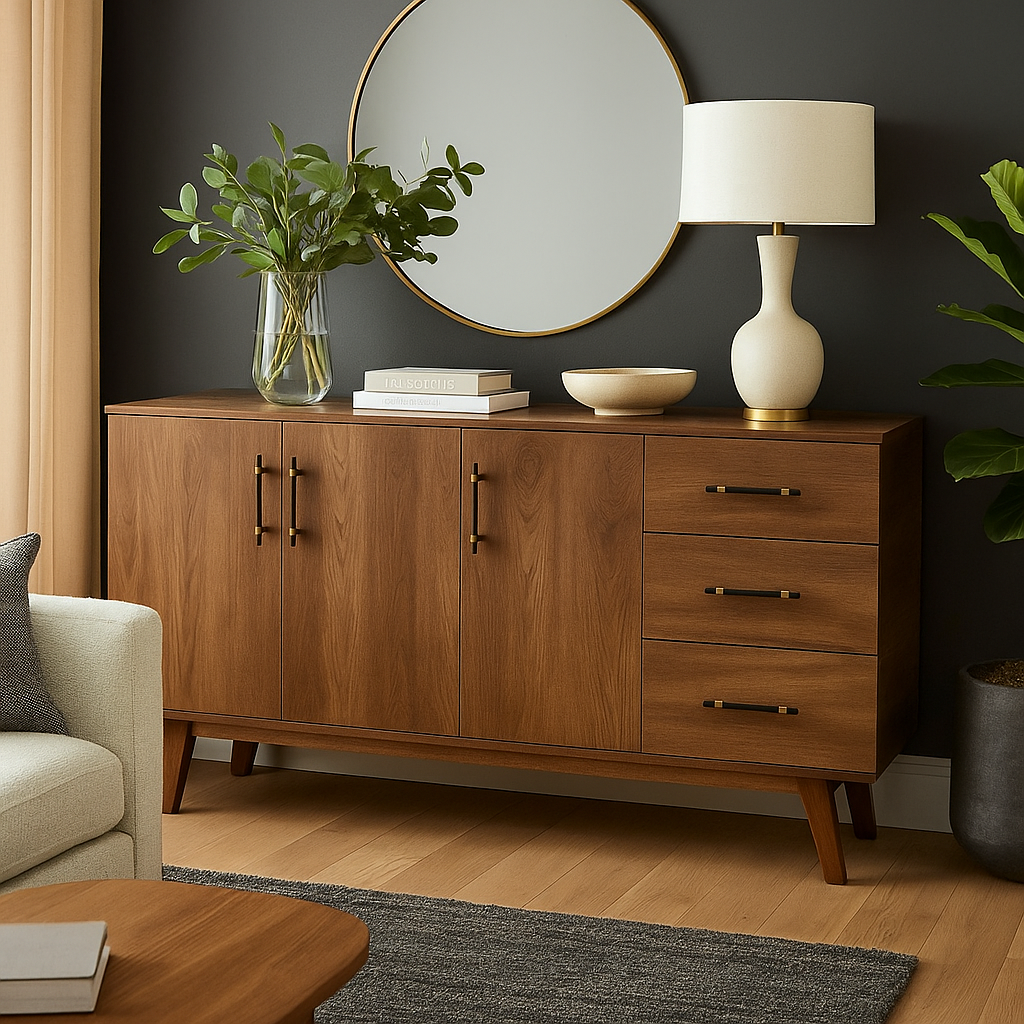 Mid-century Modern Wooden Sideboard