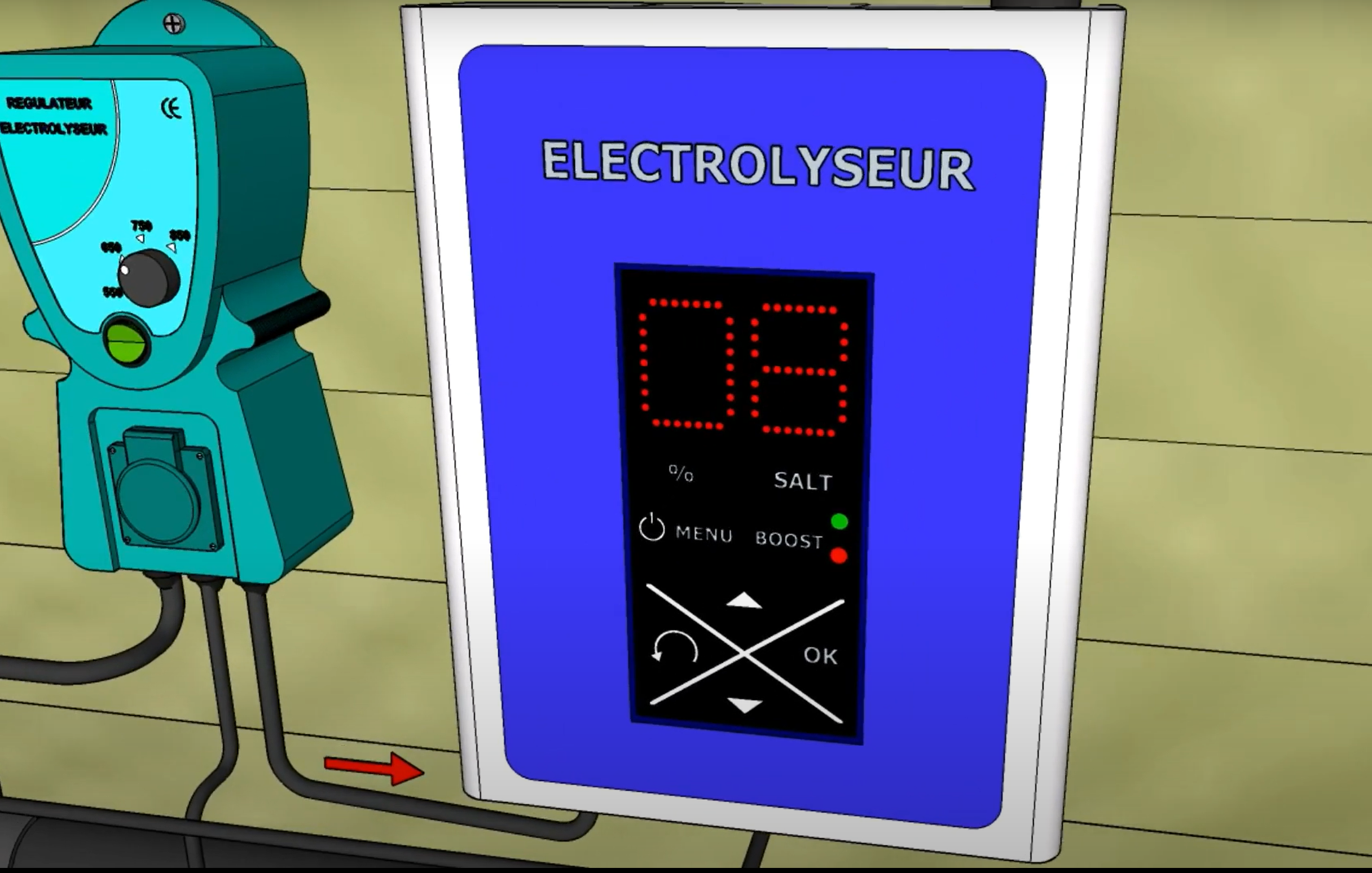 Electrolyseur Sel ( jusqu'à 60 m3 ) 
