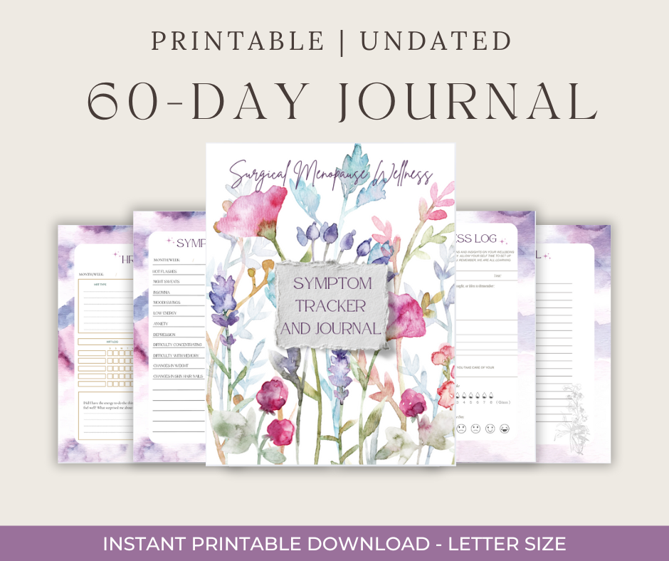 Surgical Menopause Journal - Printable - 60 Day
