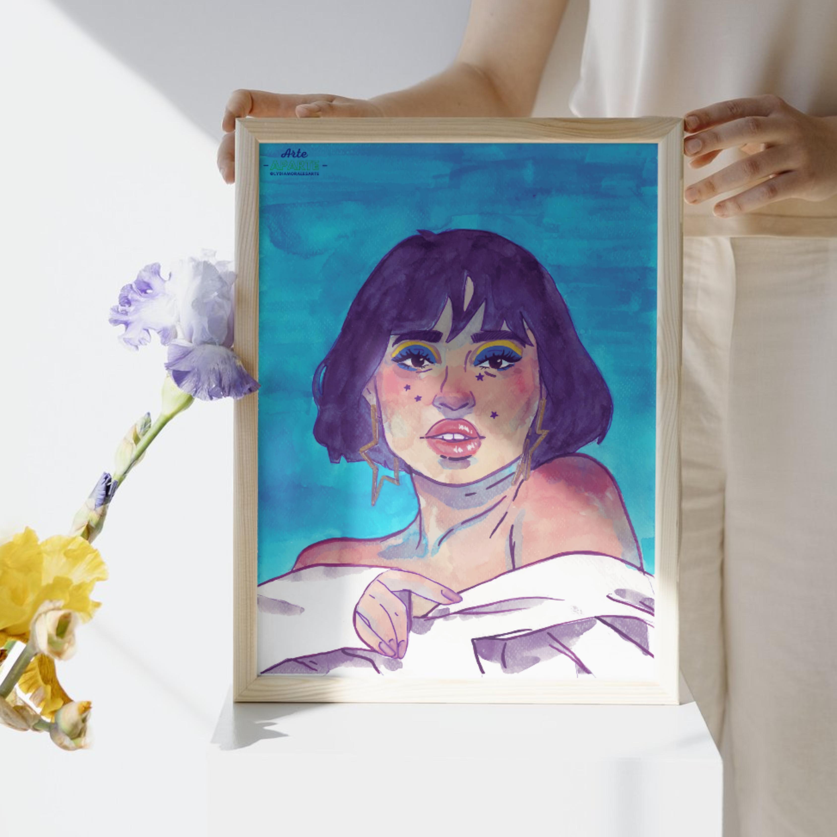 Lámina blue girl 