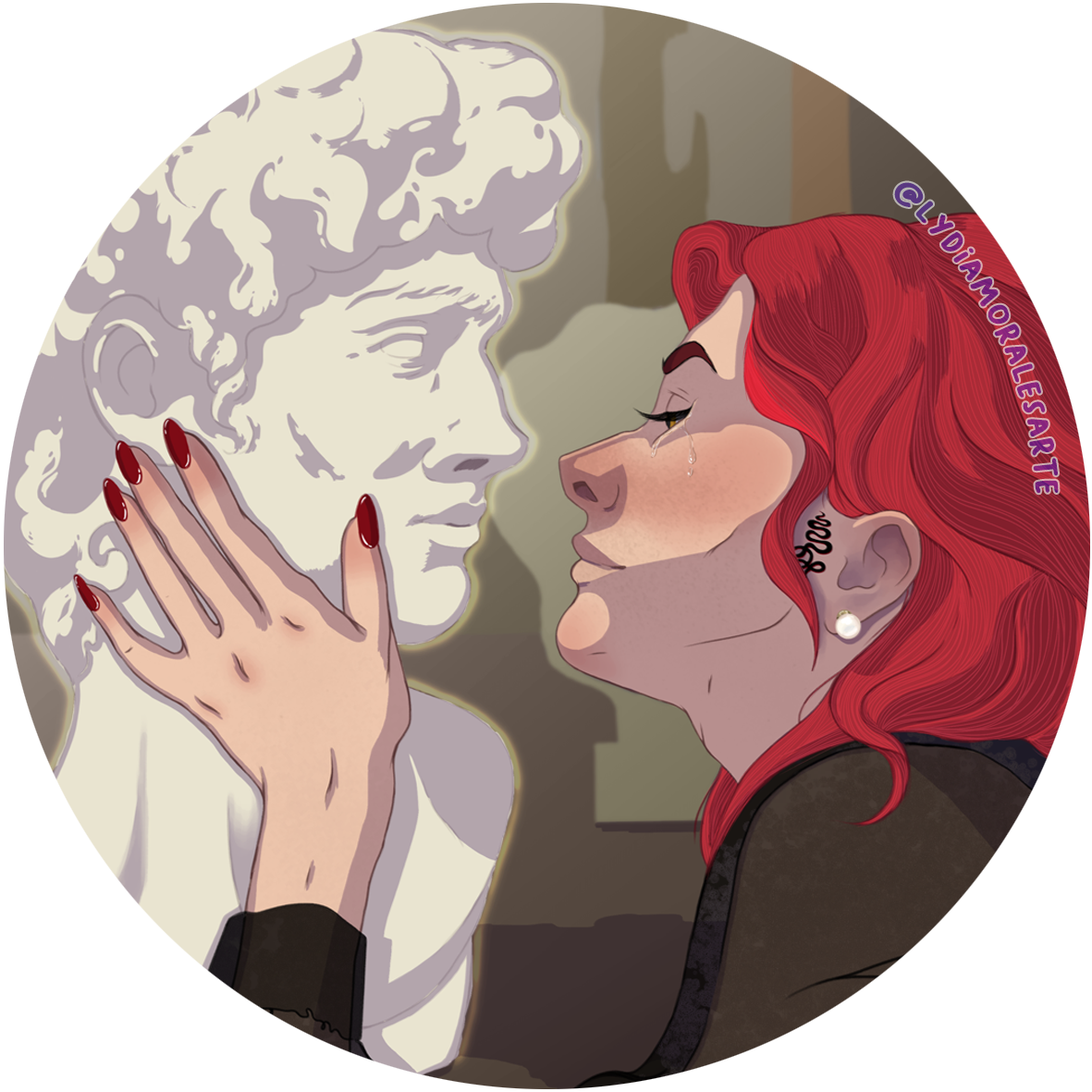 Chapa Good Omens "El beso"