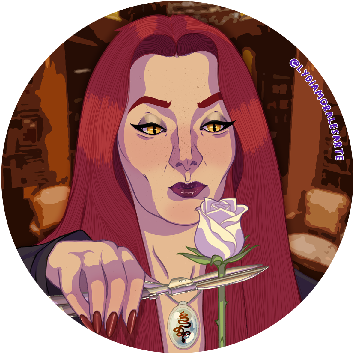 Chapa Crowley "Morticia Addams"