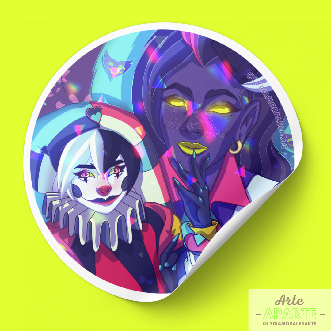 Pegatina Fizzarolli y Asmodeus