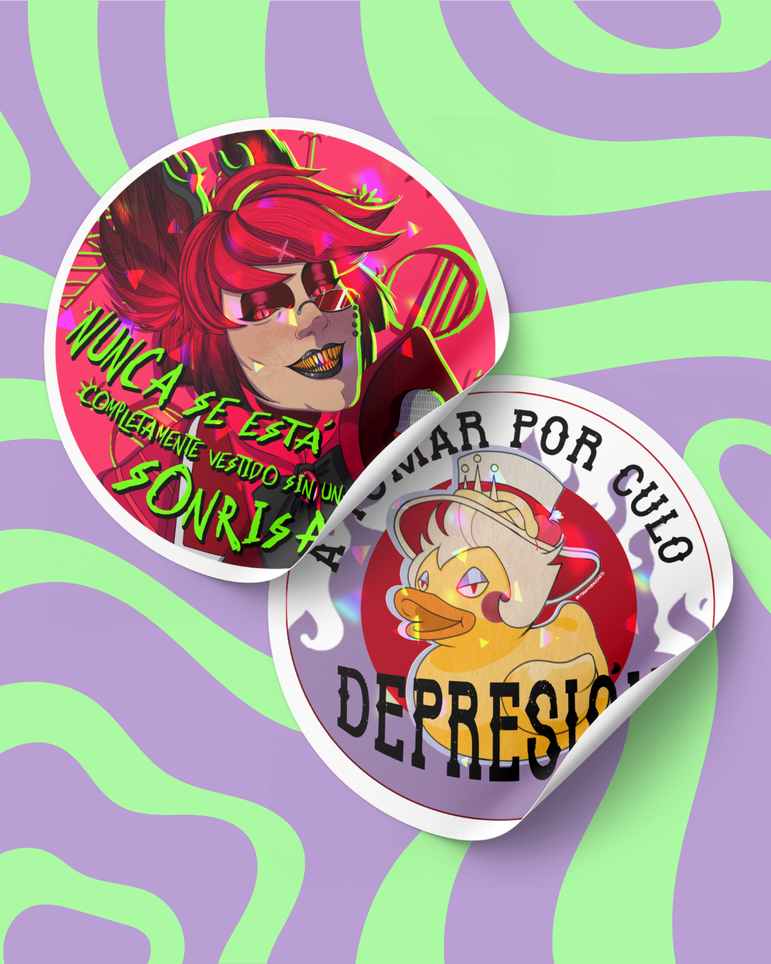 Pack "Radio-apple" Hazbin hotel #radioapple (Stickers)