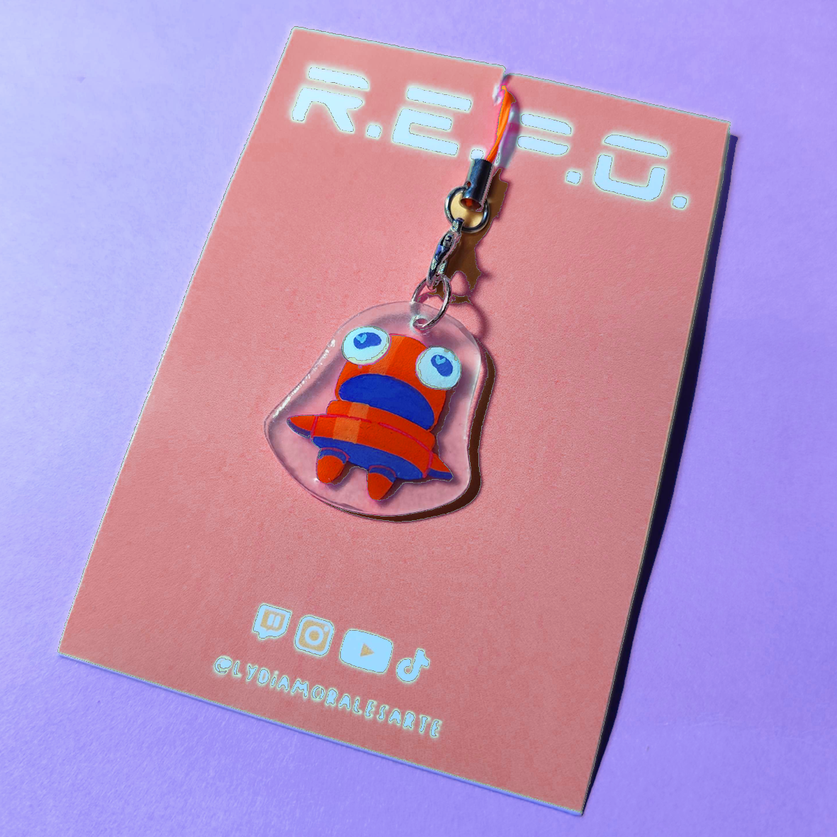Charm REPO – Fanart acrílico del videojuego indie (varios colores)