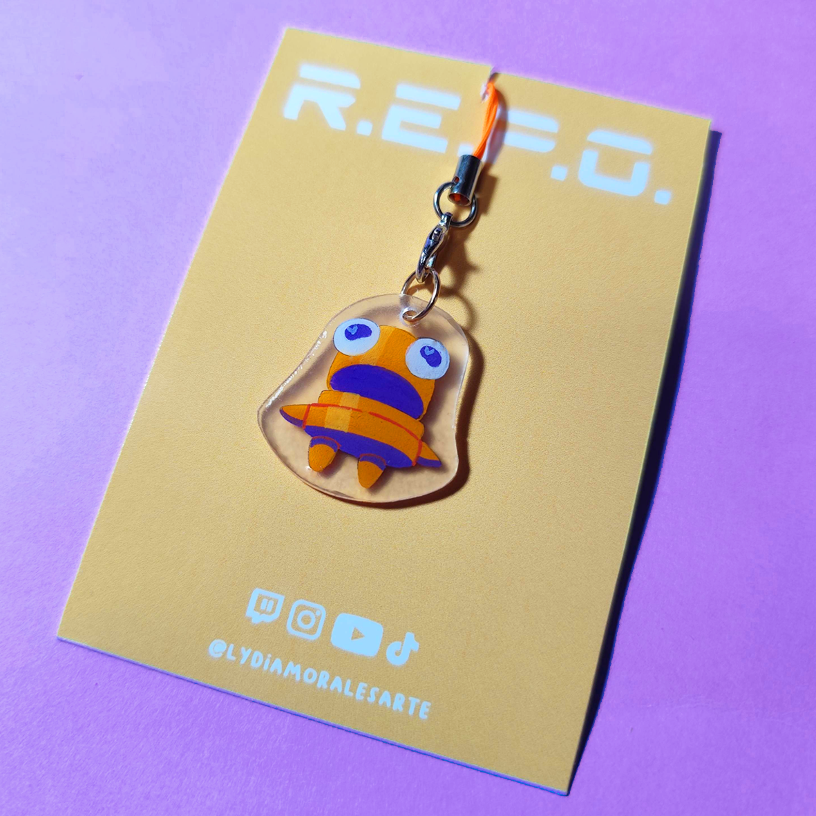 Charm REPO – Fanart acrílico del videojuego indie (varios colores)