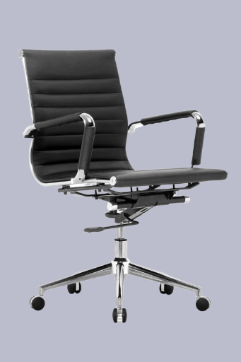 Modern  Low-Back Leather Office Chair