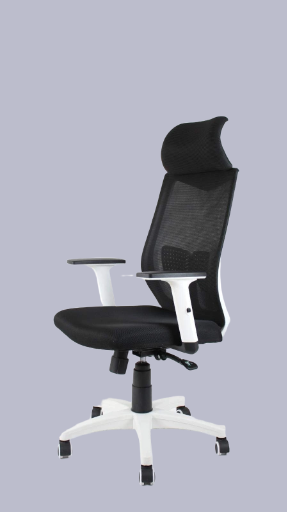 Premium Ergonomic Office Chair with Adjustable Headrest and Breathable Mesh Back Support