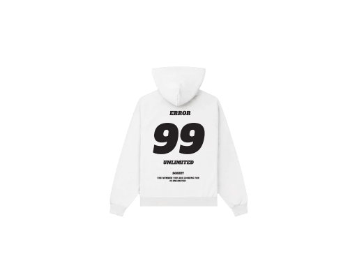 UNLIMITED 99 WHITE HOODIE