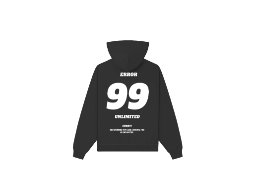 UNLIMITED 99 BLACK HOODIE 
