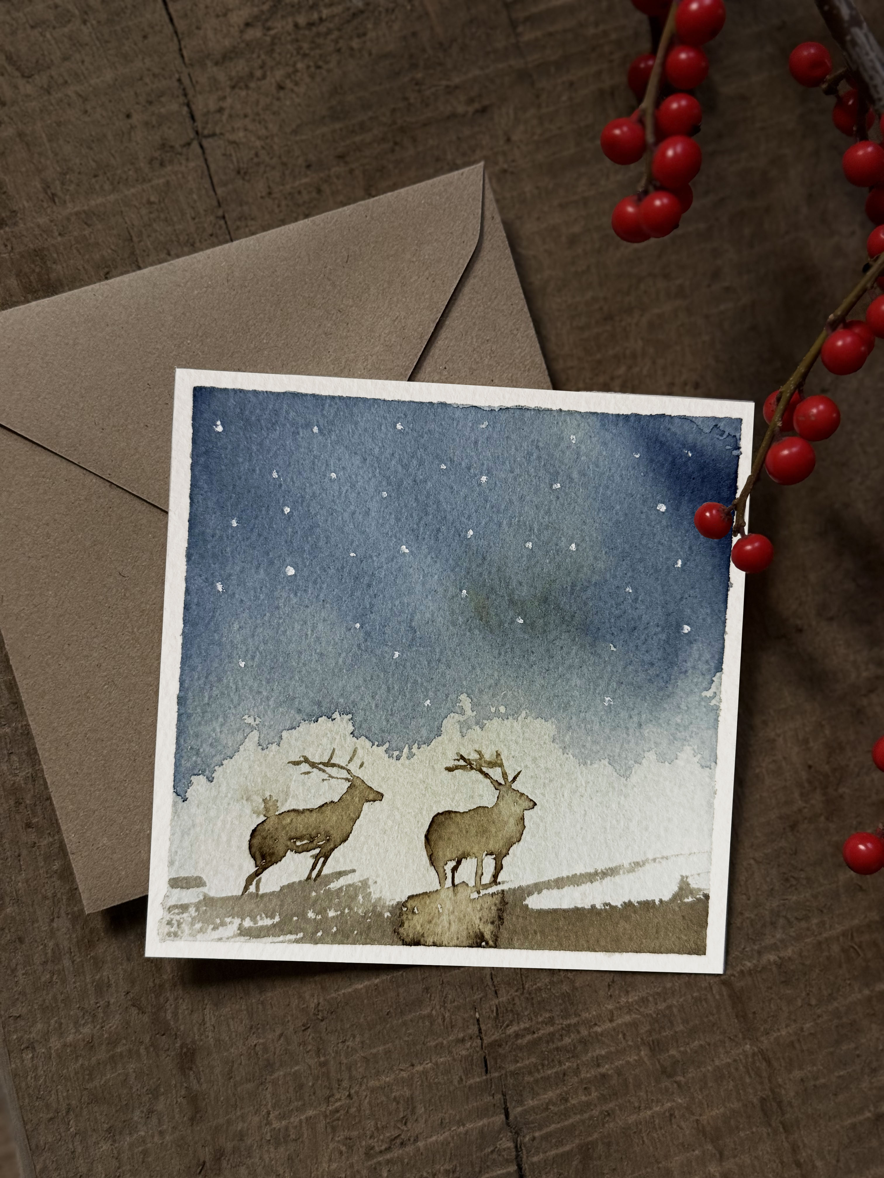 Elniai po žvaigždėtu dangumi