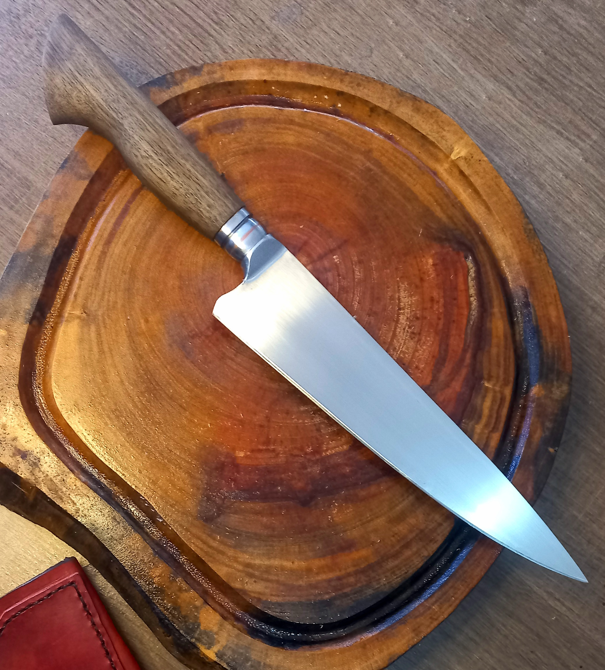 Faca Gaúcha com colarinho esculpido