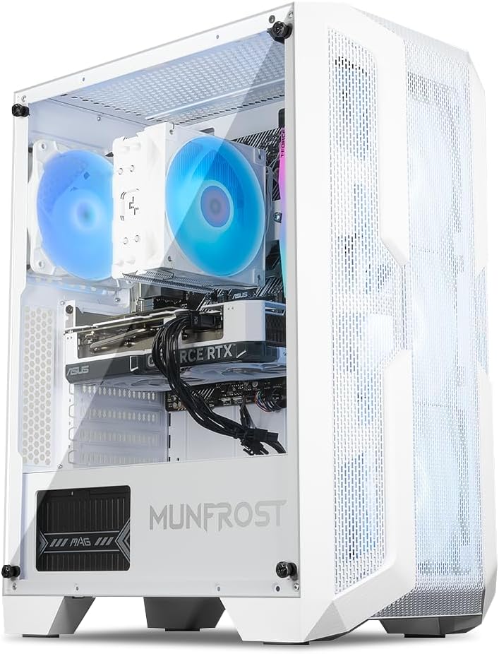 Pride Gaming | PC Gamer White Wolf Luft/NVIDIA GeForce RTX 4060 / AMD Ryzen 5 5500 / 32GB RAM / 1TB SSD / 650W 80+ Bronze/