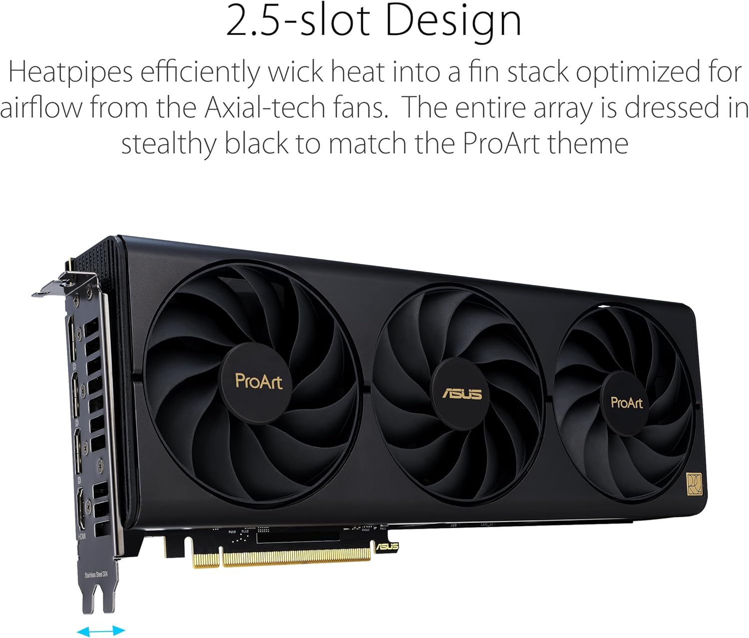 ASUS ProArt Tarjeta gráfica GeForce RTX™ 4070 Super OC Edition (PCIe 4.0, 12GB GDDR6X, DLSS 3, HDMI 2.1a, DisplayPort 1.4a)