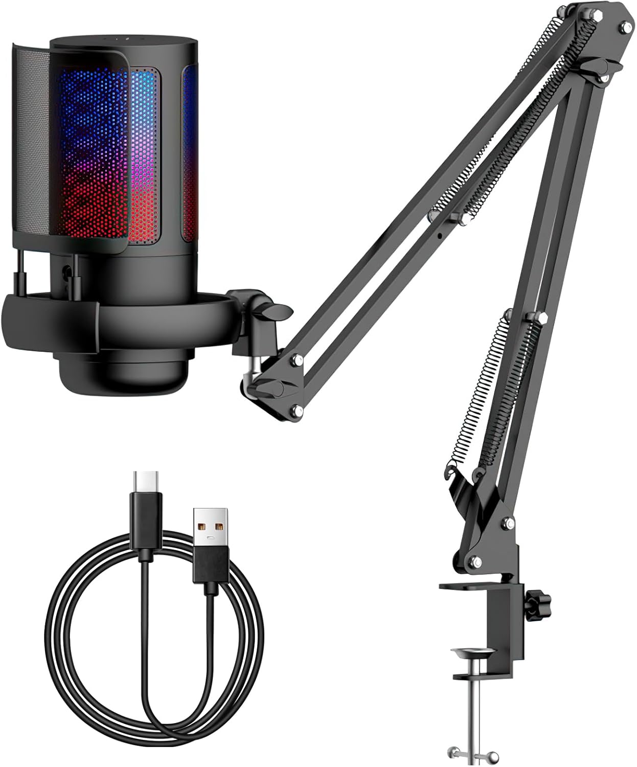 SPOWAY Micrófono USB para Gamer,