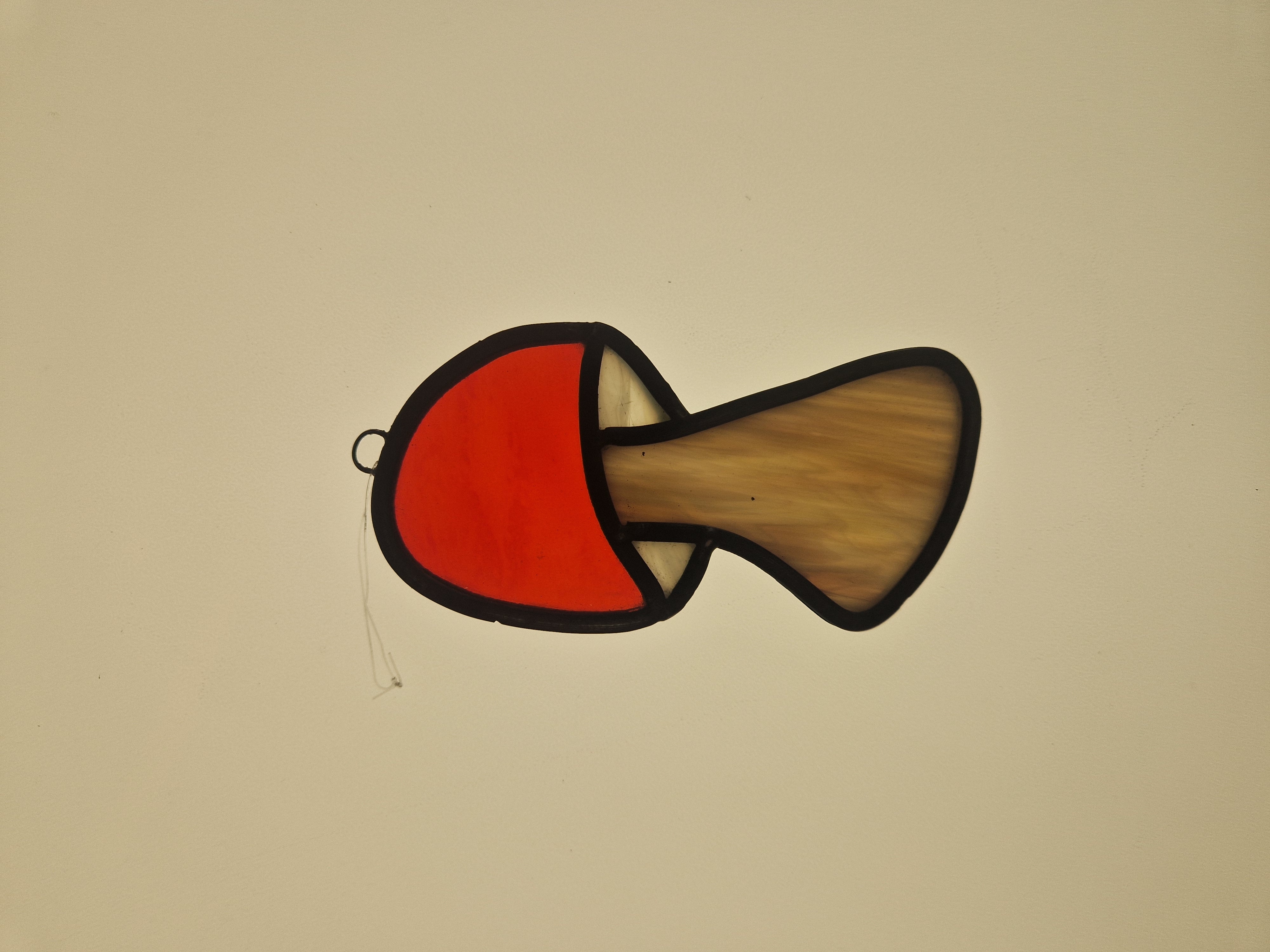 Small Stained Glass Mushroom Suncatcher