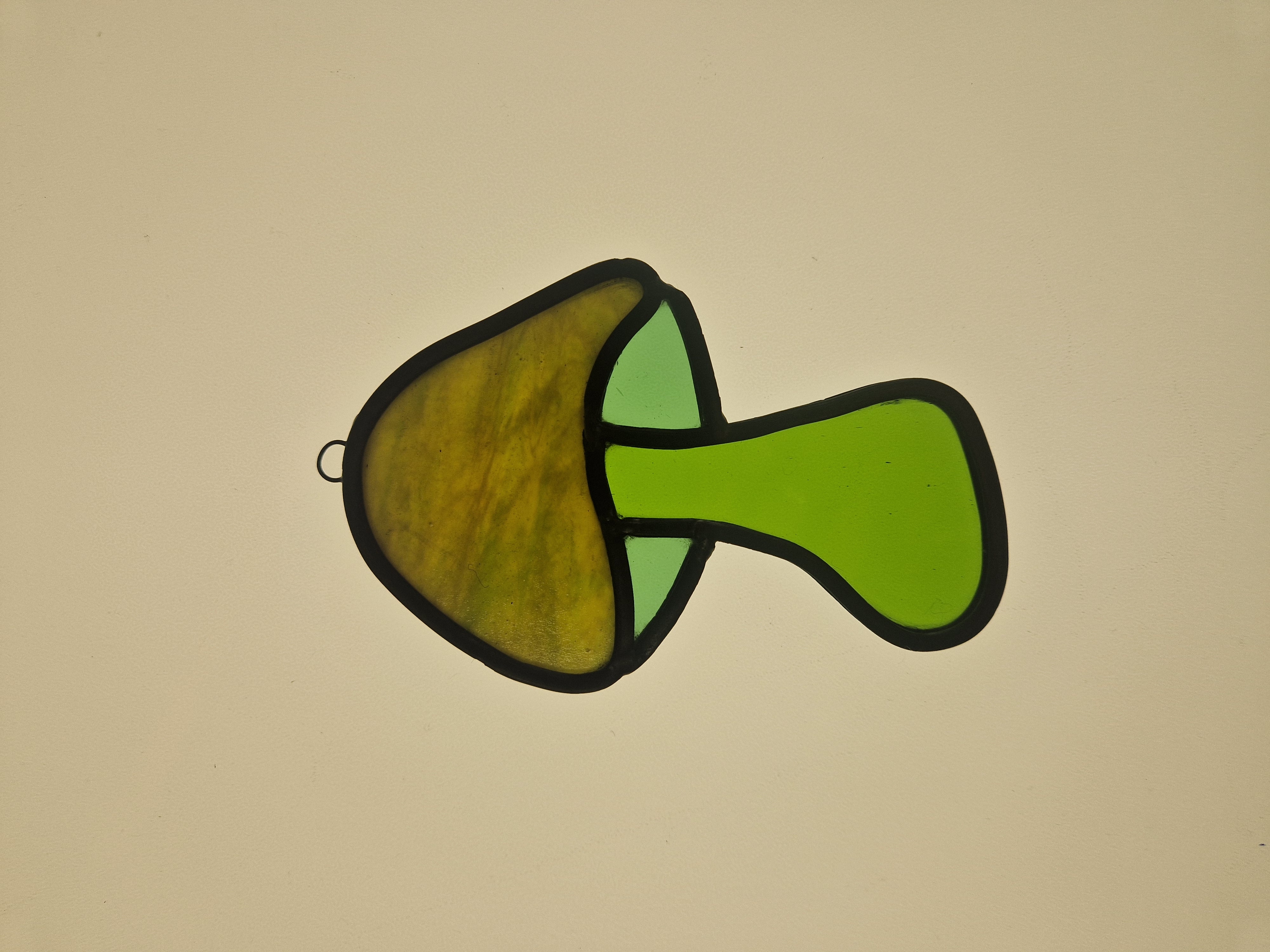 Large Stained Glass Mushroom Suncatcher