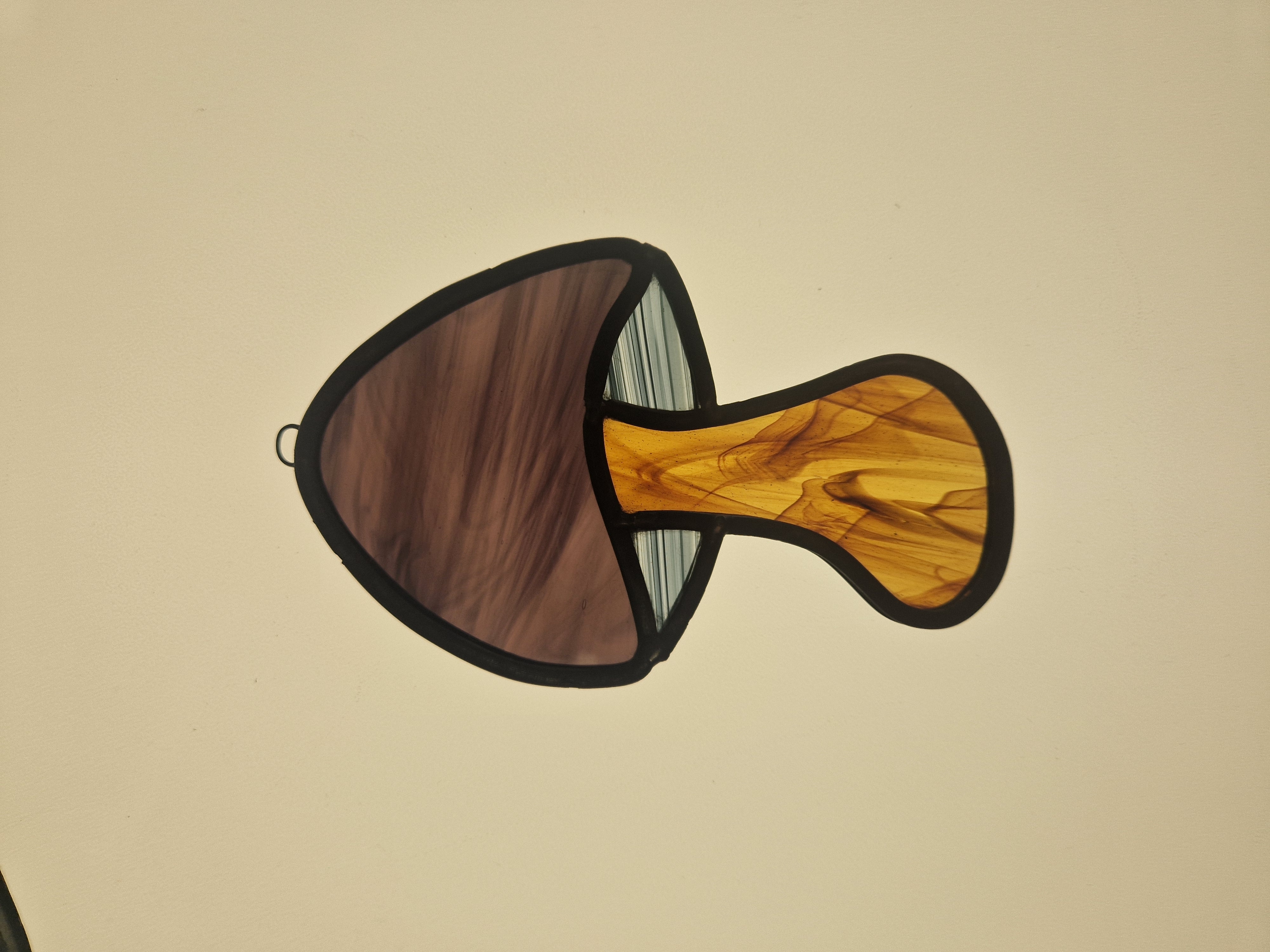 Large Stained Glass Mushroom Suncatcher