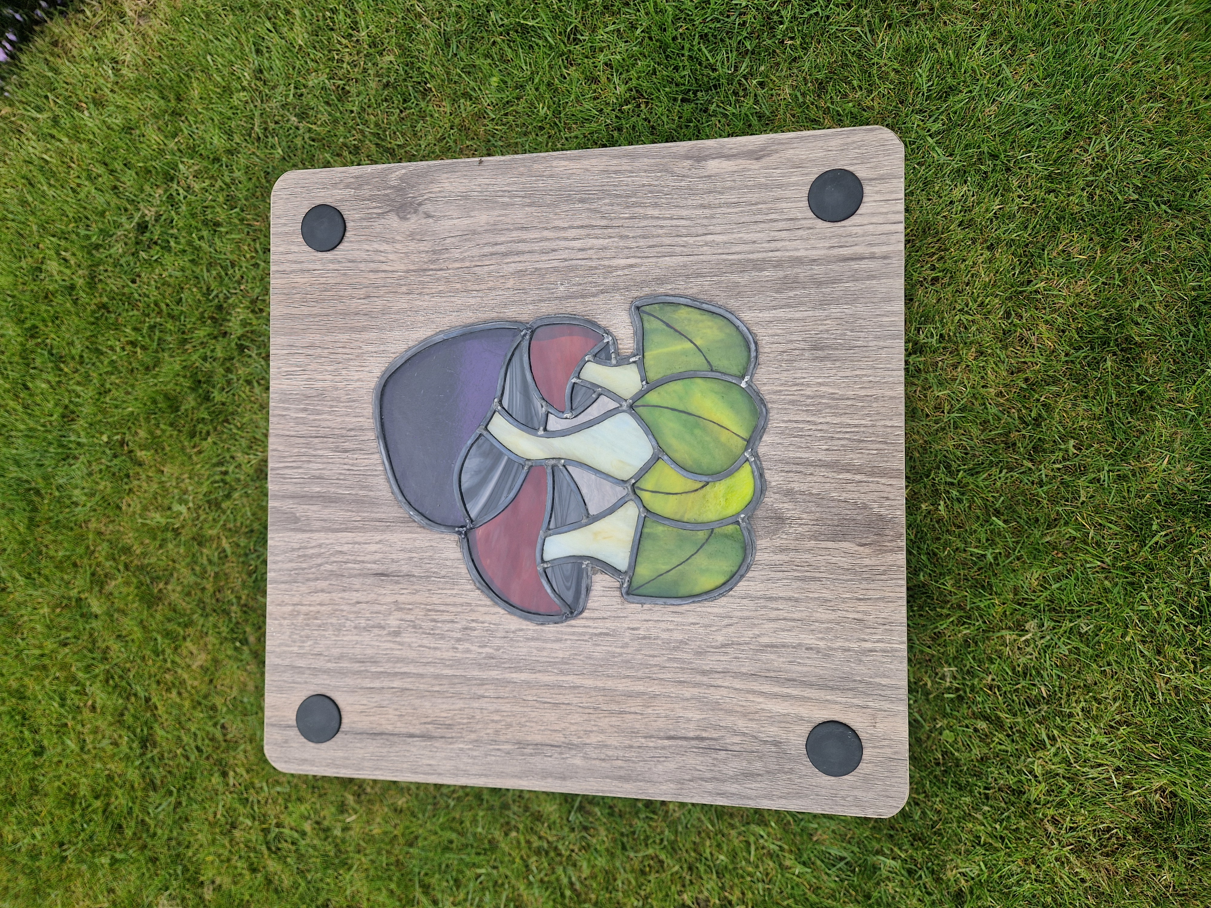 Stained Glass Mushroom Table
