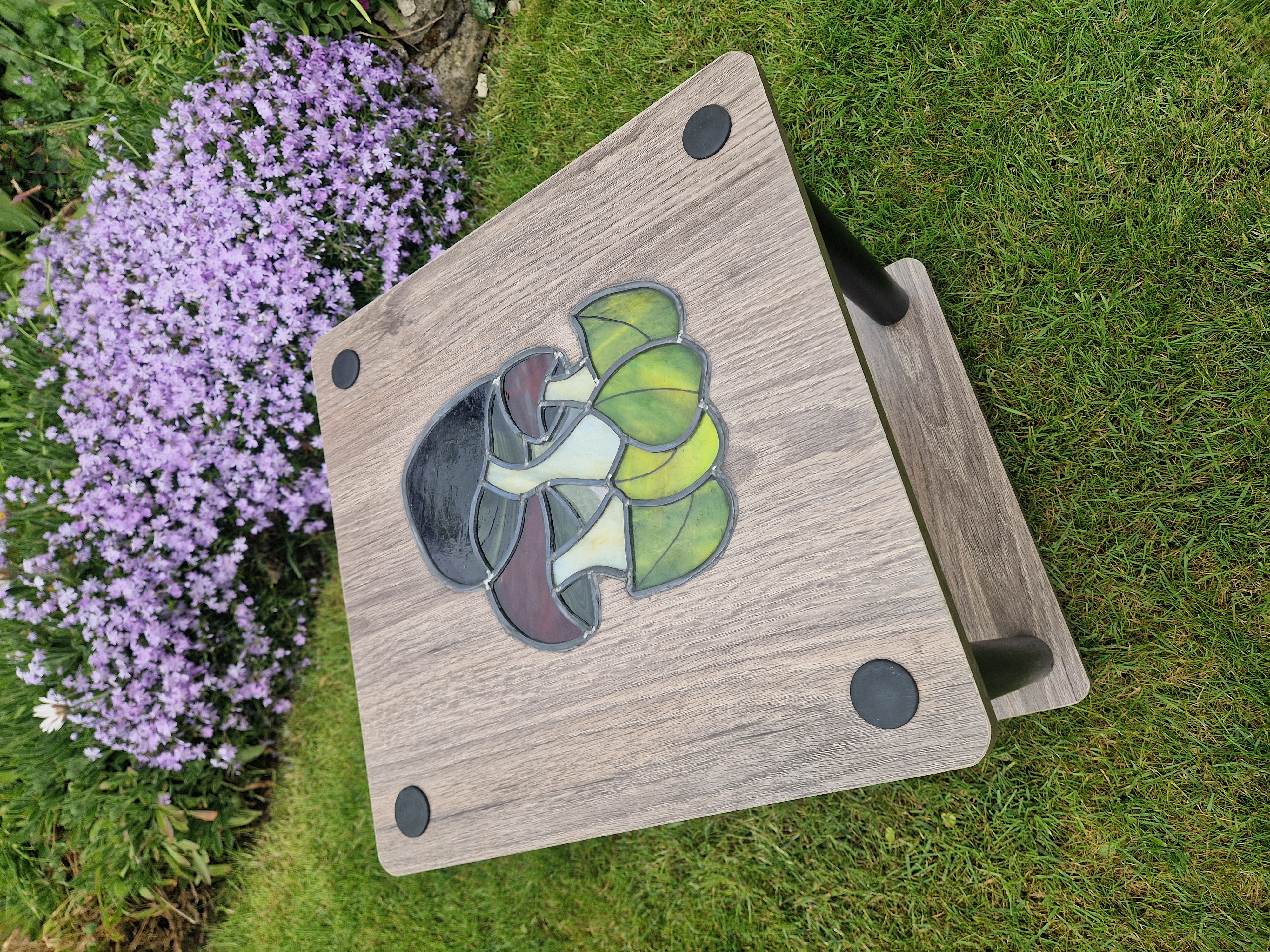 Stained Glass Mushroom Table