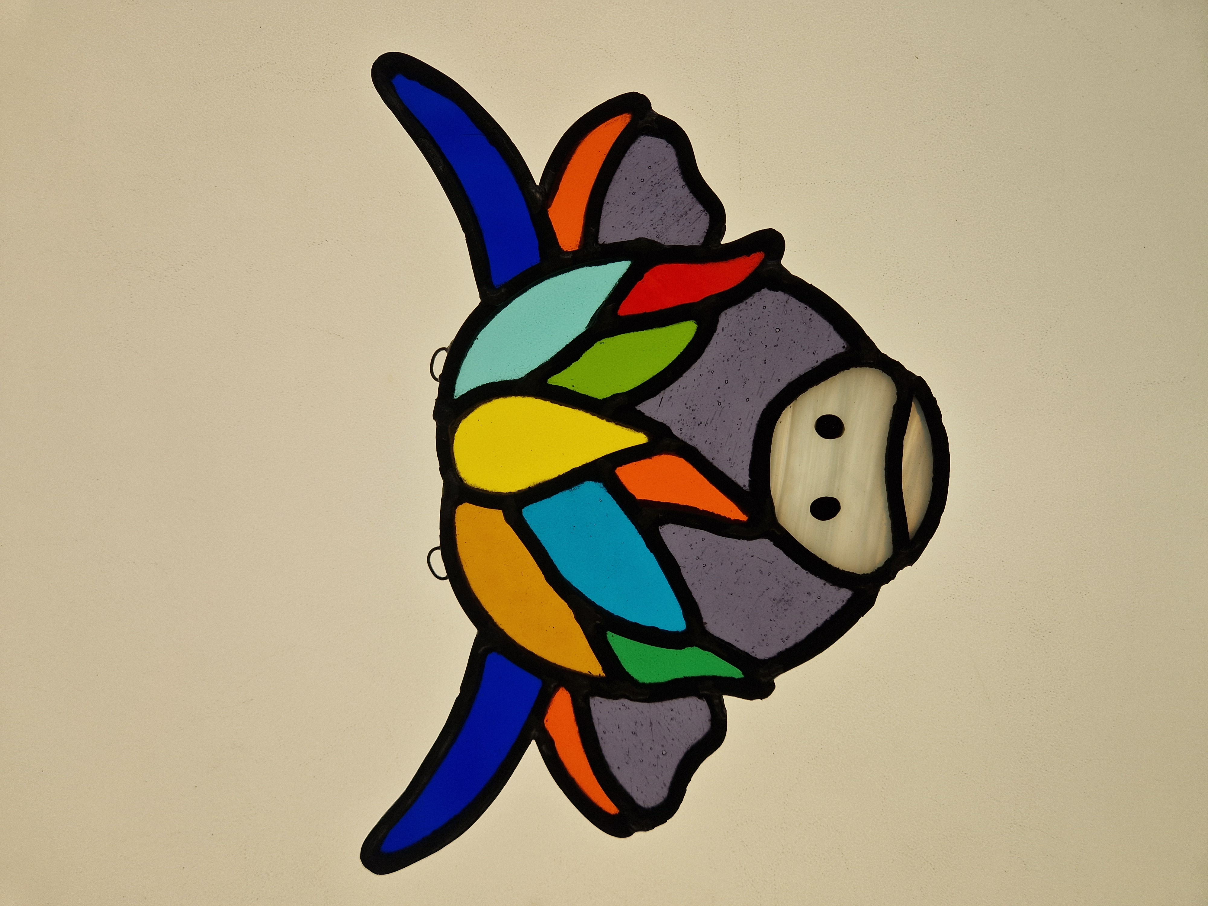 Stained Glass Highland Cow Suncatcher