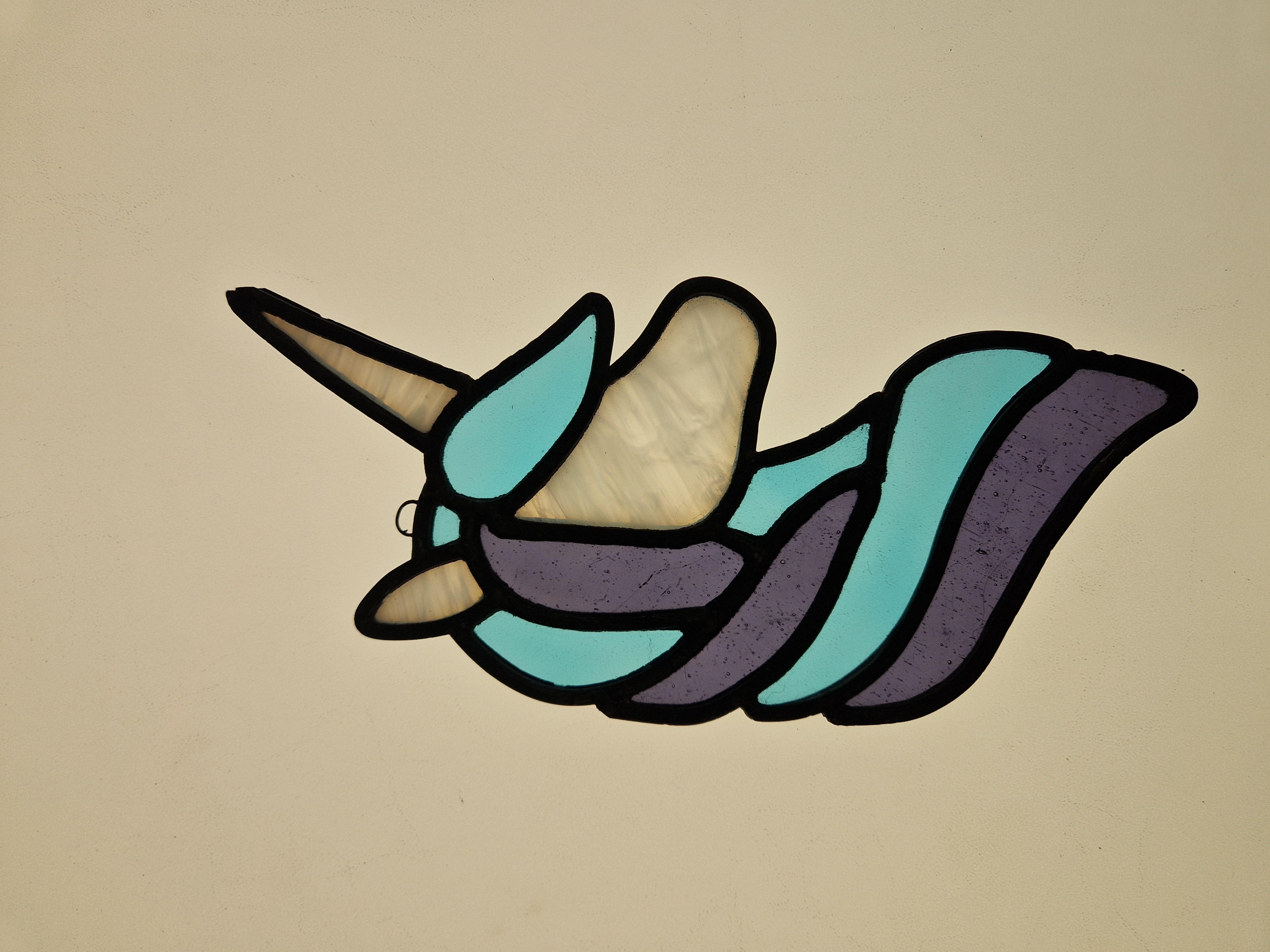Stained Glass Unicorn Suncatcher