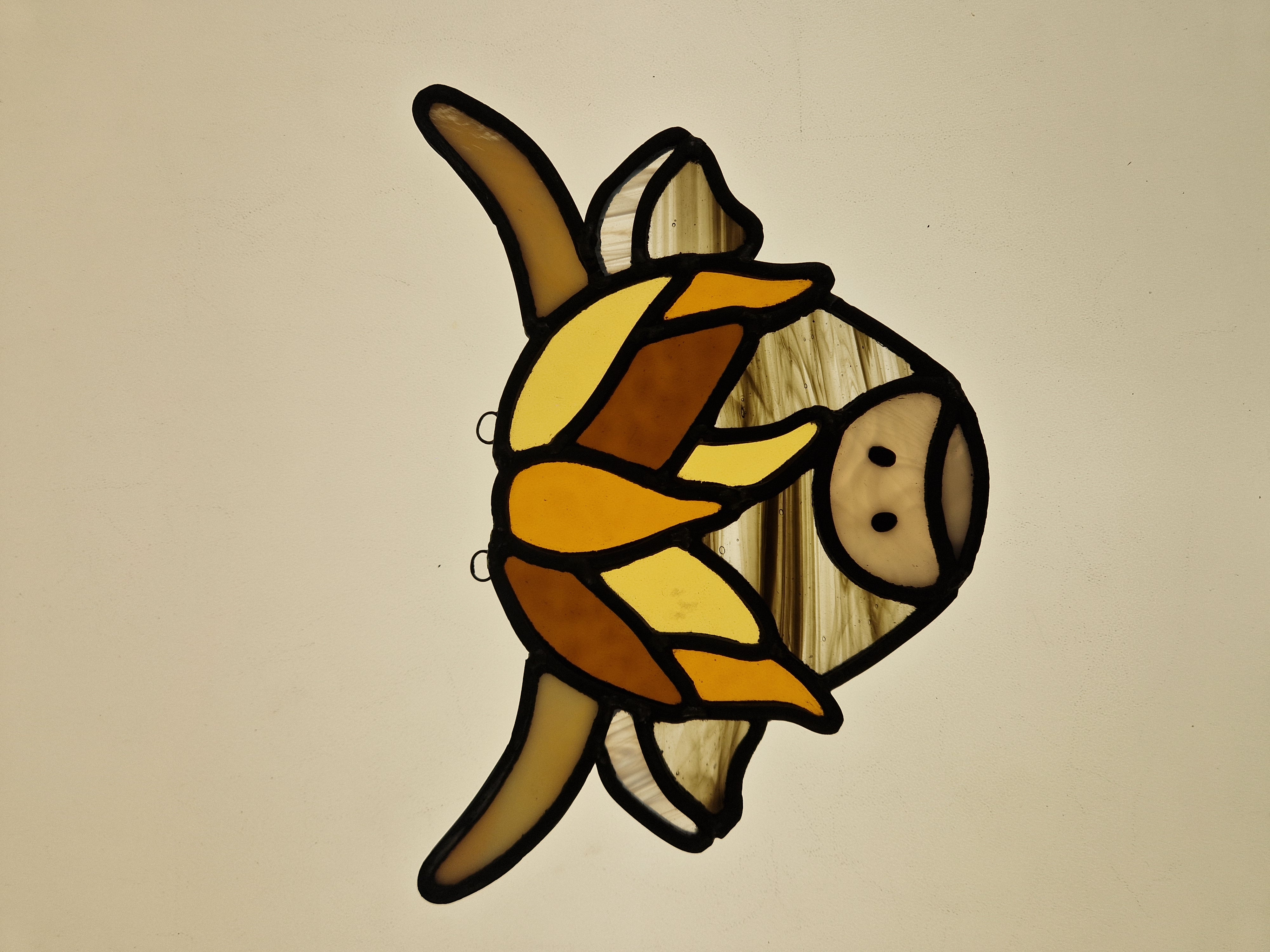 Stained Glass Highland Cow Suncatcher