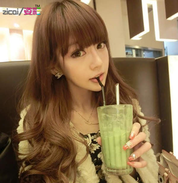 Boisson verte au lait