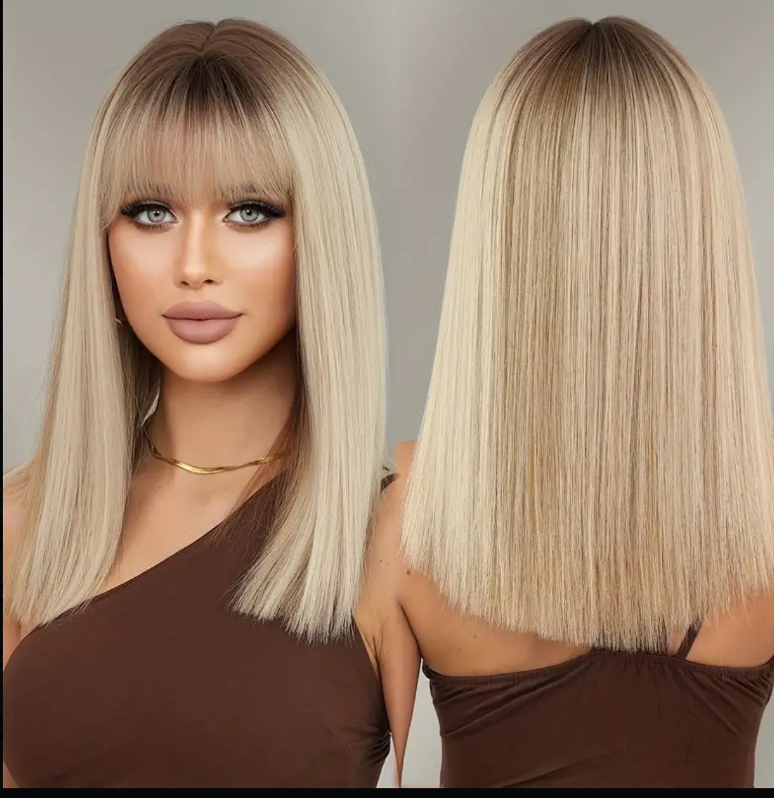 Perruque blonde longue