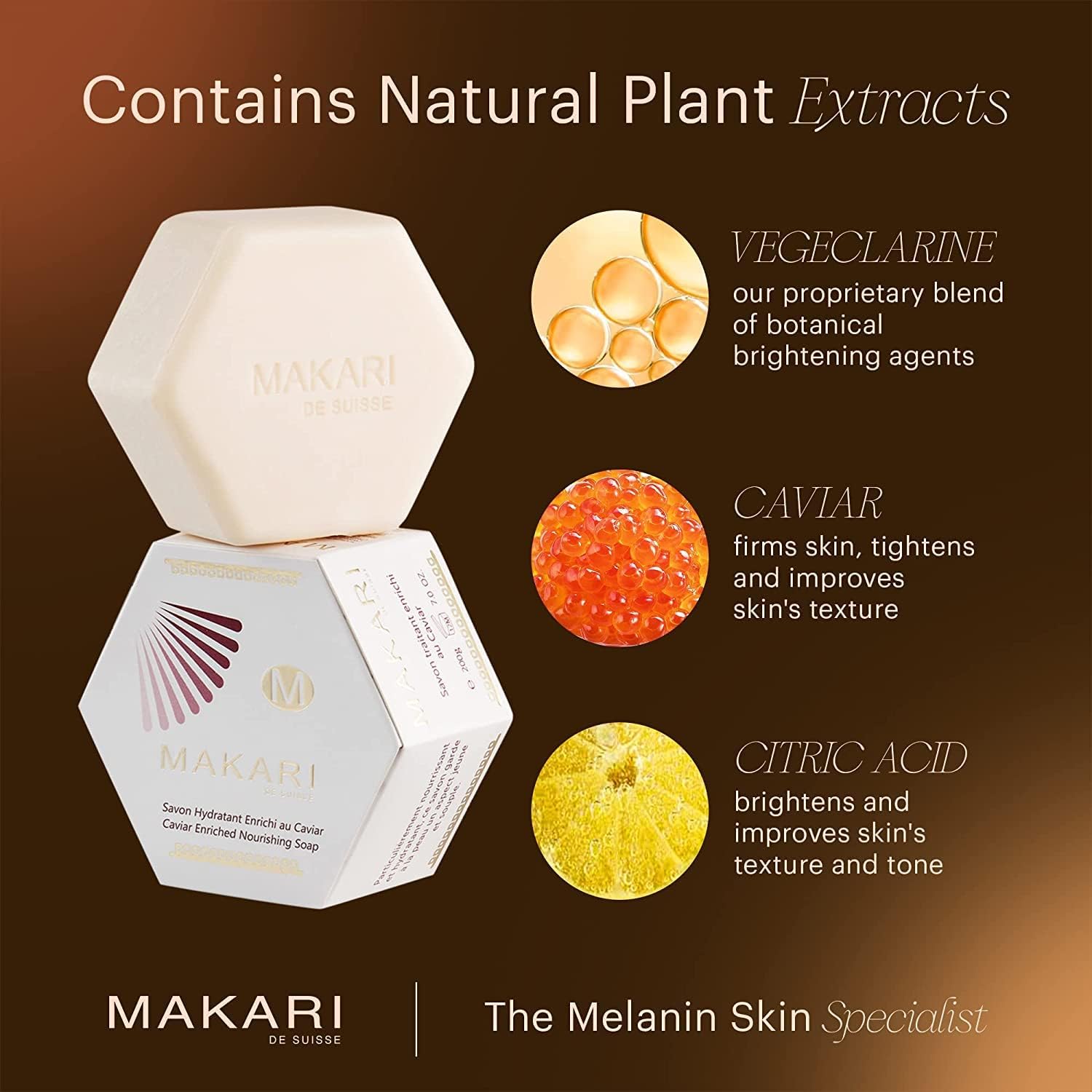 2 x Savon Makari Éclaircissant Régénérant