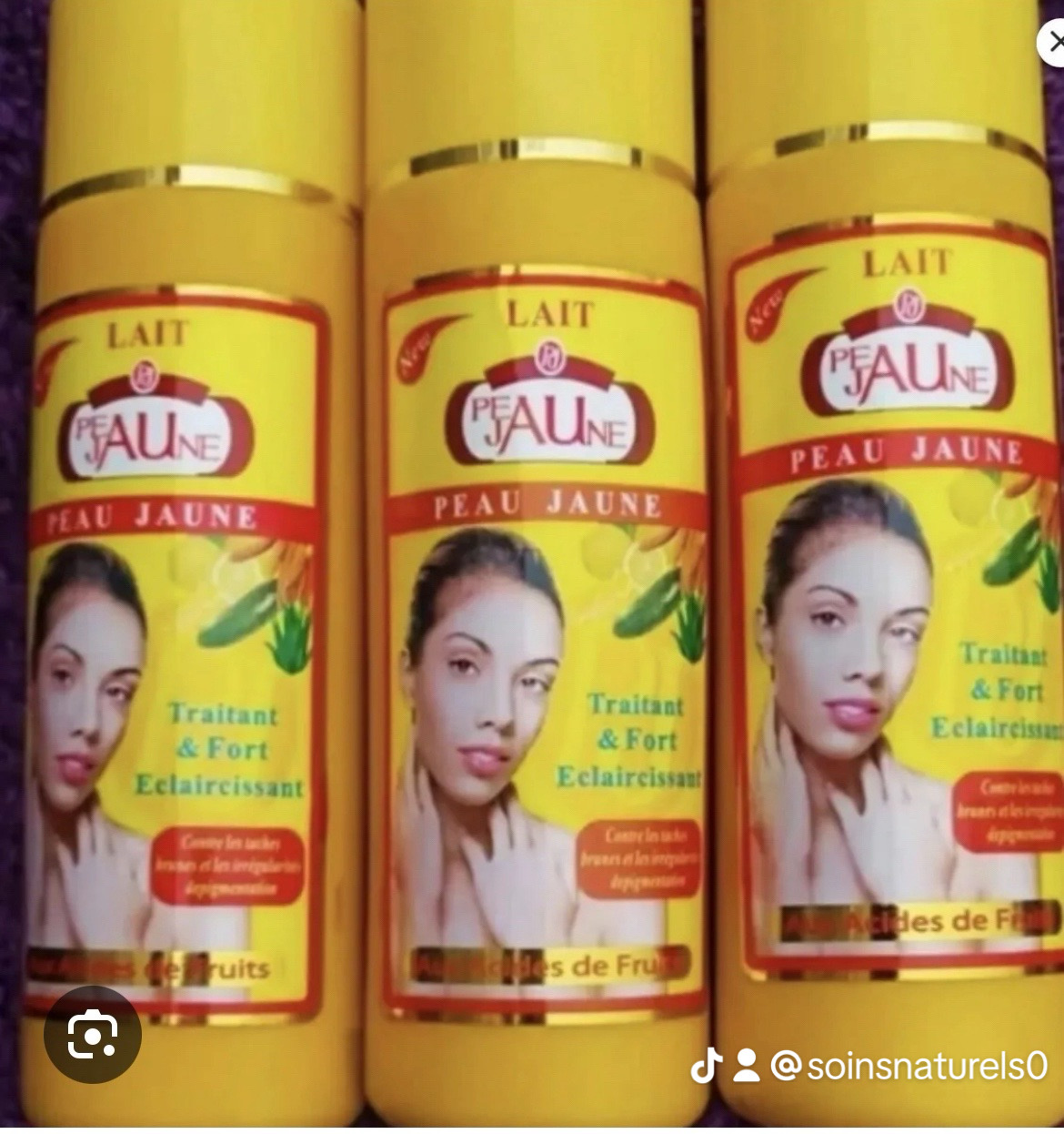 Gamme Lait Peau Jaune