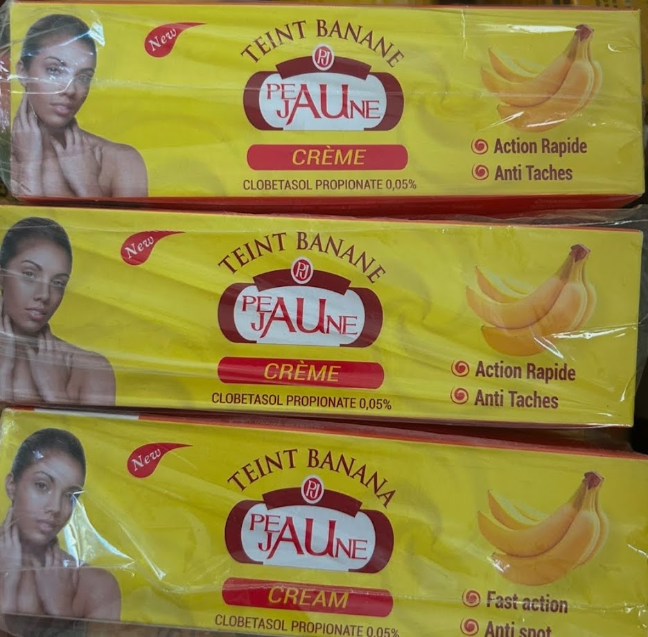 2 x Teint Banane Peau Jaune Creme